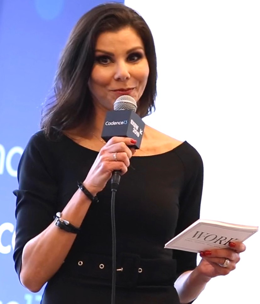 Heather Dubrow speaking at SXSW in 2019